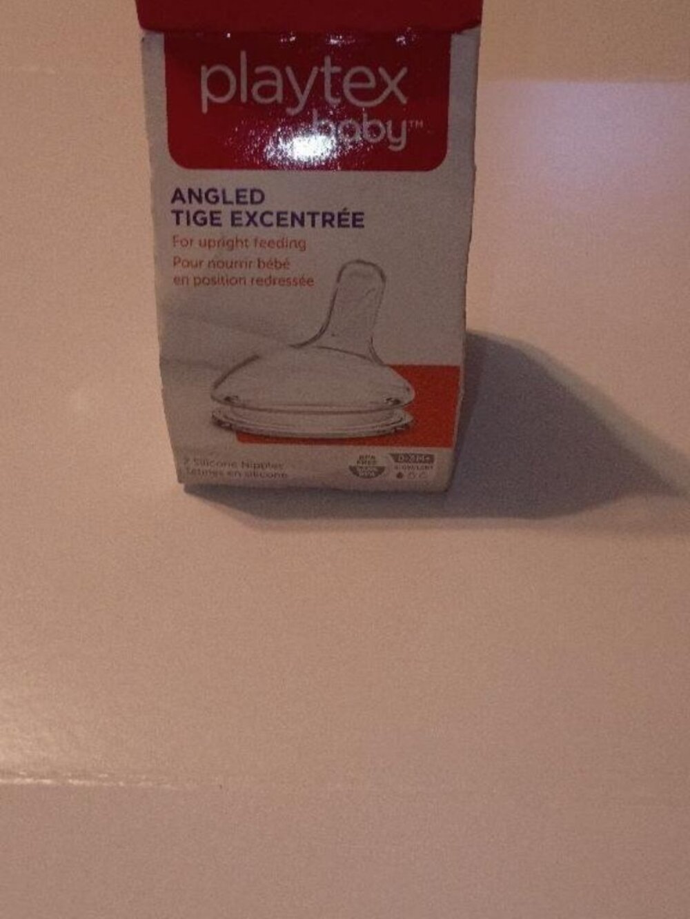 Playtex Baby Angled Tige Excentree, Brand New, Sealed
